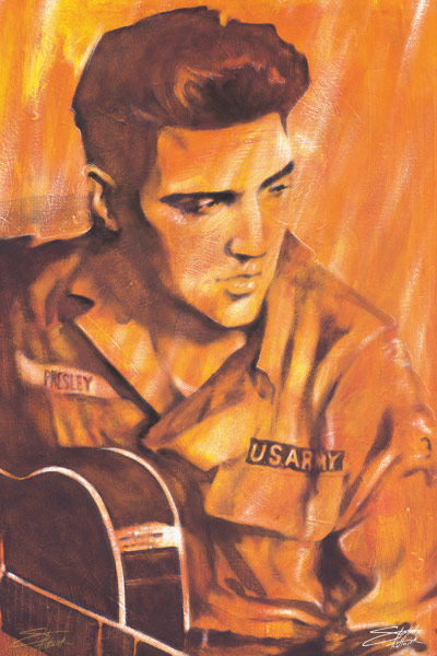 Elvis US Army print